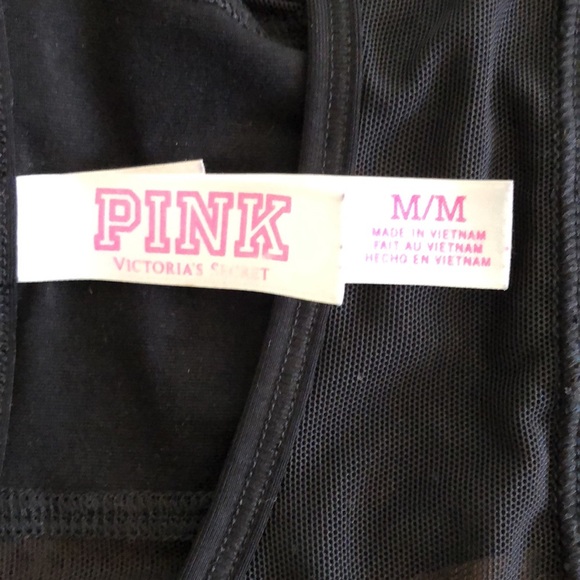 NWOT Victoria Secrets Pink Haut Court crop top Medium - Picture 8 of 15